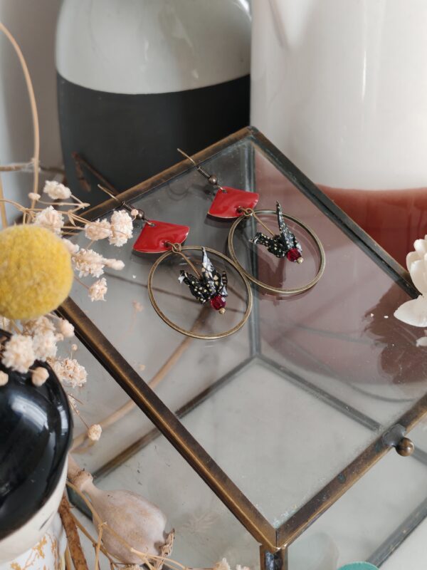 Boucles d'oreilles origami clemica