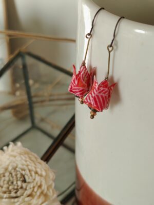 Boucles d'oreilles origami clemica