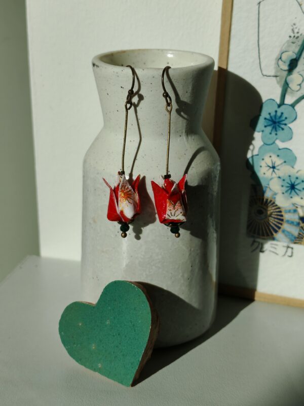 Boucles d'oreilles origami clemica