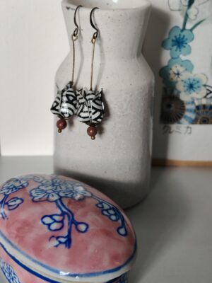 Boucles d'oreilles origami clemica