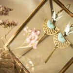 artisanat d'art en creuse artiste en creuse bijoux origami boucles d'oreilles origami clémica